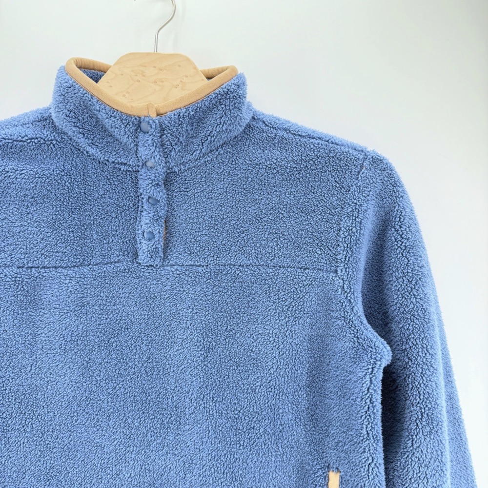 Koolaburra by UGG Fleece Pullover Womens Large Blue Sherpa Gorpcore Mock Neck - Picture 3 of 10